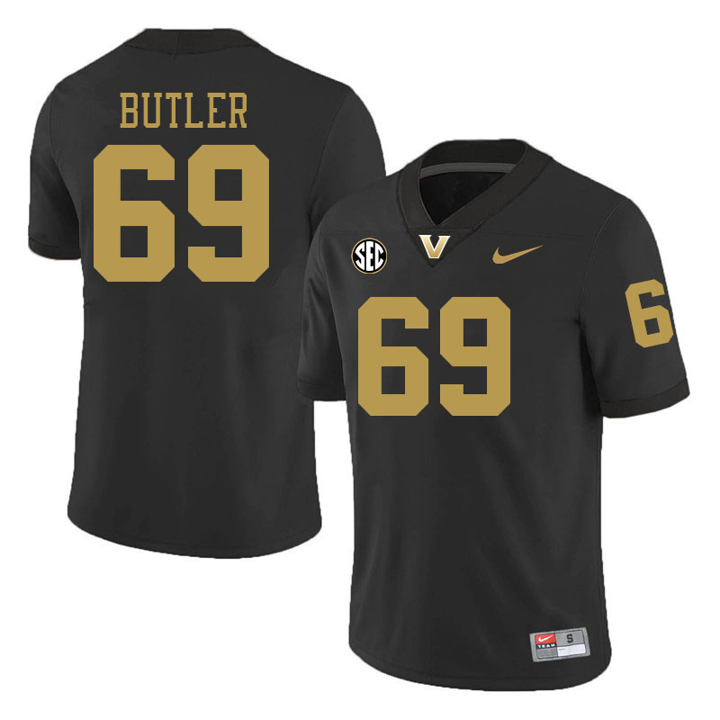 Adam Butler Jersey,Vanderbilt Commodores #69 Adam Butler Football Jersey,Uniforms-Black 2024